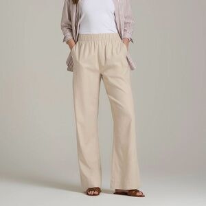 Tan linen pants